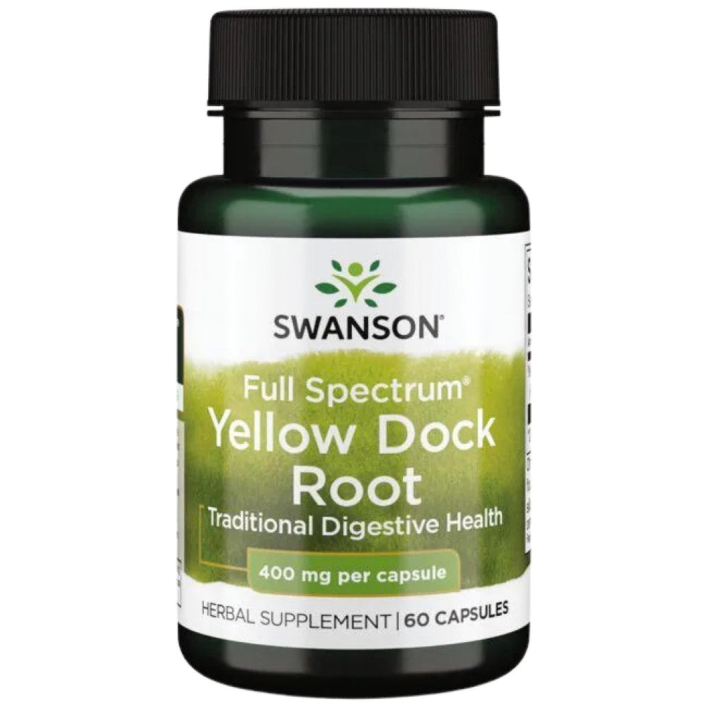 SWANSON Full Spectrum Yellow Dock Root 400 mg - Корен от лапад 400 mg