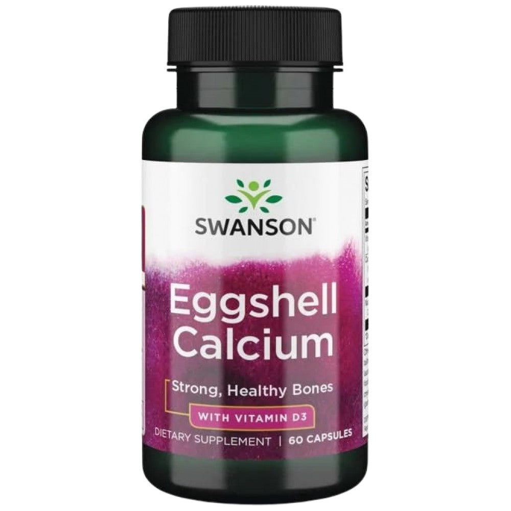 SWANSON Eggshell Calcium with Vitamin D-3 - Калций от яйчена черупка с Витамин Д3