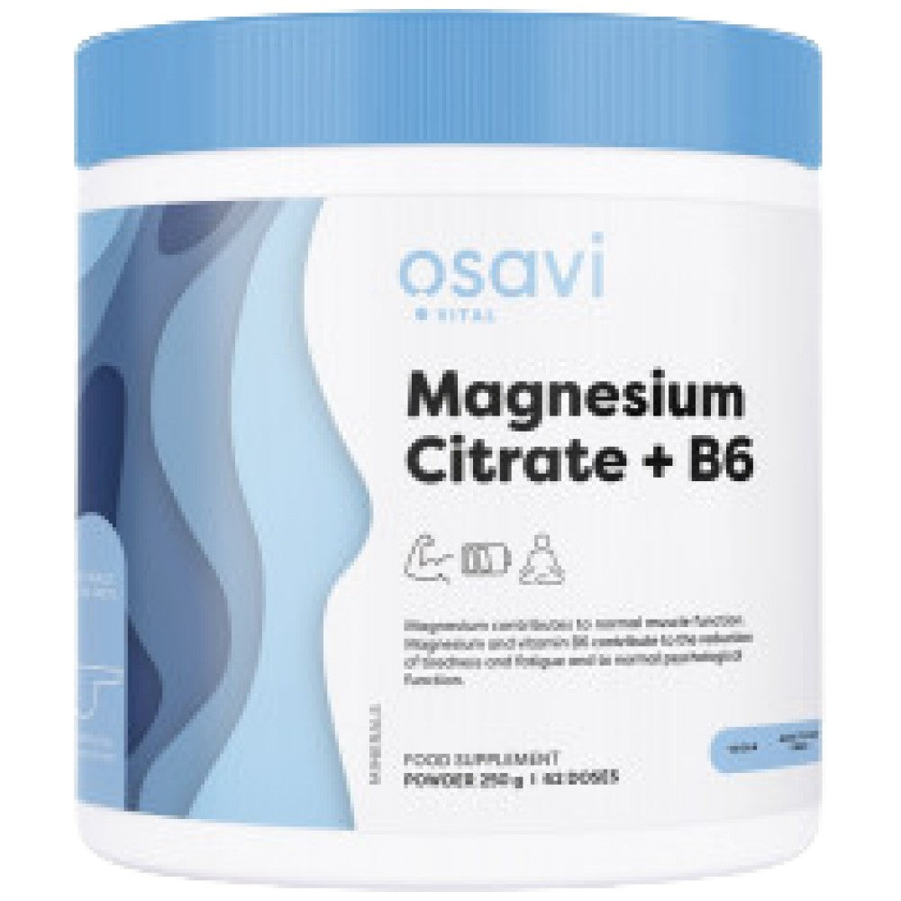 Osavi Magnesium Citrate + B6 Powder - Магнезиев цитрат с Б6 на прах
