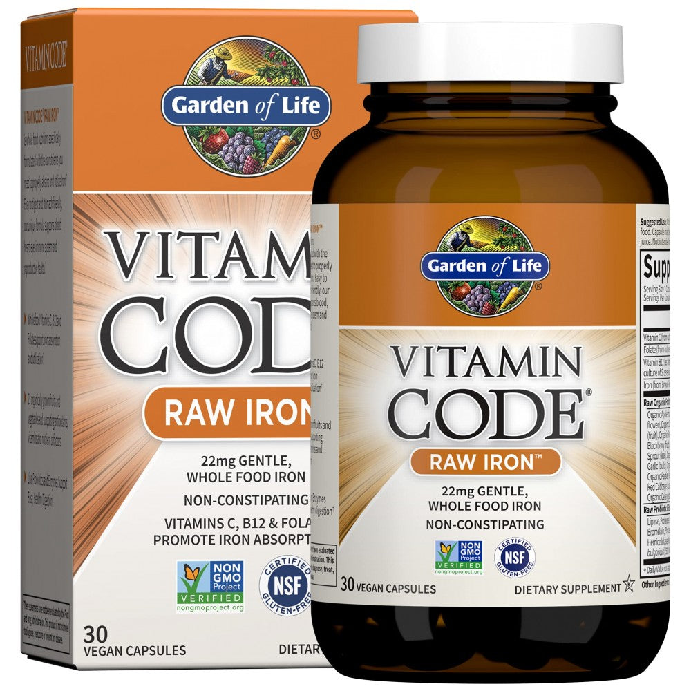 Garden Of Life Vitamin Code Raw Iron - Желязо от цели храни
