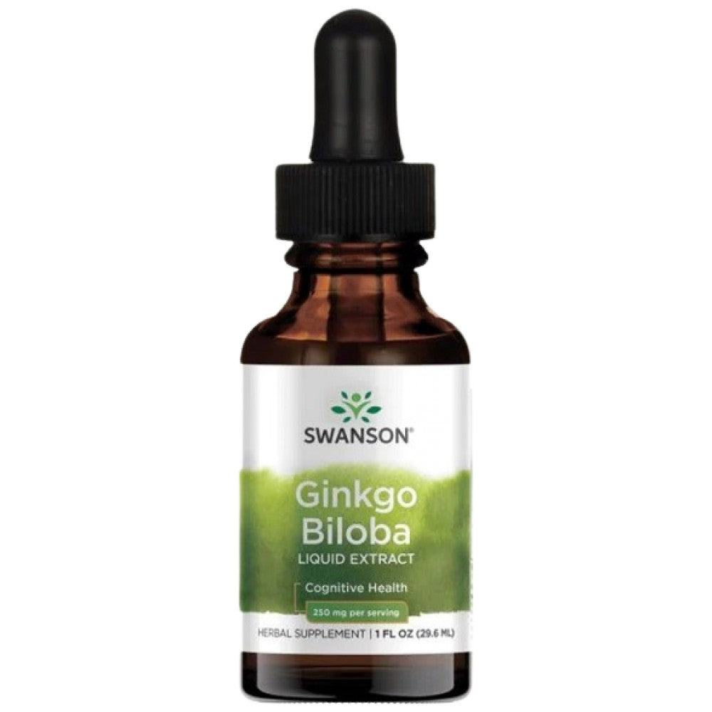SWANSON Ginkgo Biloba Liquid Extract 250 mg - Течен екстракт от гинко билоба