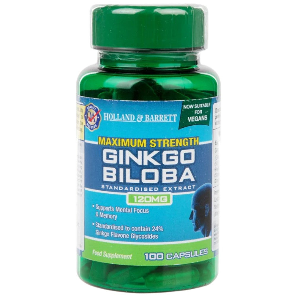 Holland And Barrett Maximum Strength Ginkgo Biloba 120 mg - Гинко билоба 120 mg
