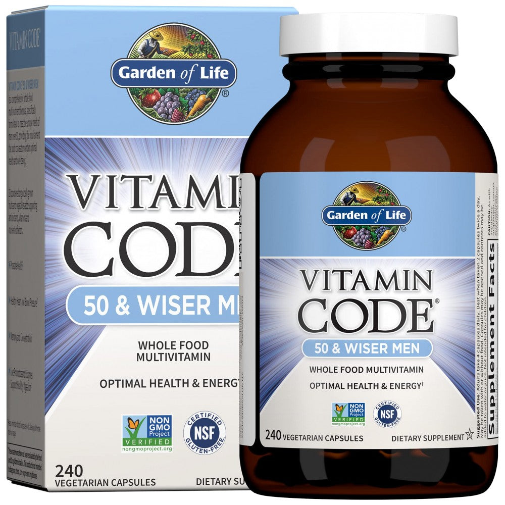 Garden Of Life Vitamin Code 50 & Wiser Men - Мултивитамини за мъже над 50