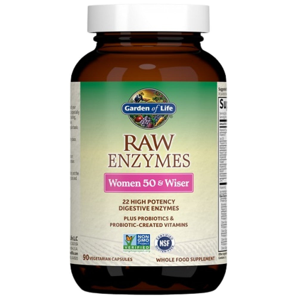 Garden Of Life Raw Enzymes Women 50 & Wiser - Храносмилателни ензими за жени 50+