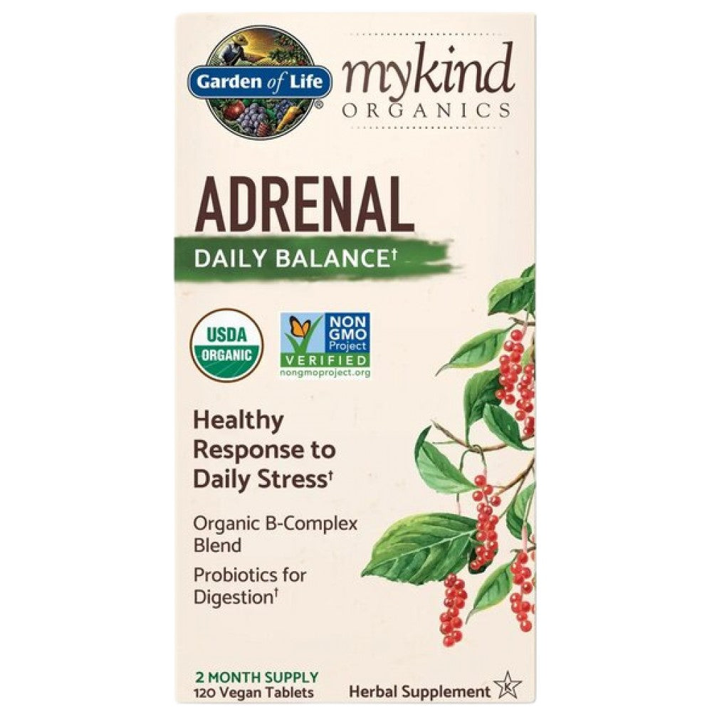 Garden Of Life Mykind Organics Adrenal Daily Balance - Био формула за надбъбречни жлези