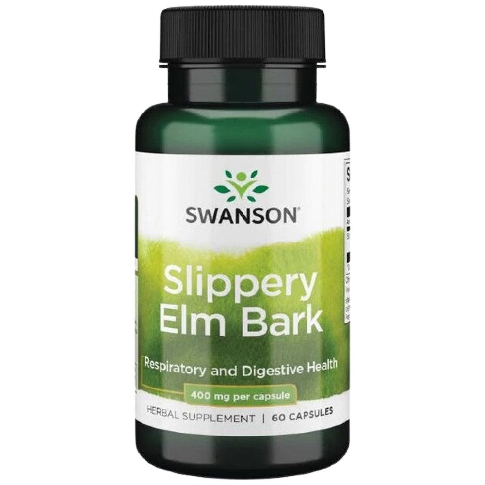 SWANSON Slippery Elm Bark 400 mg - Хлъзгав бряст кора 400 mg