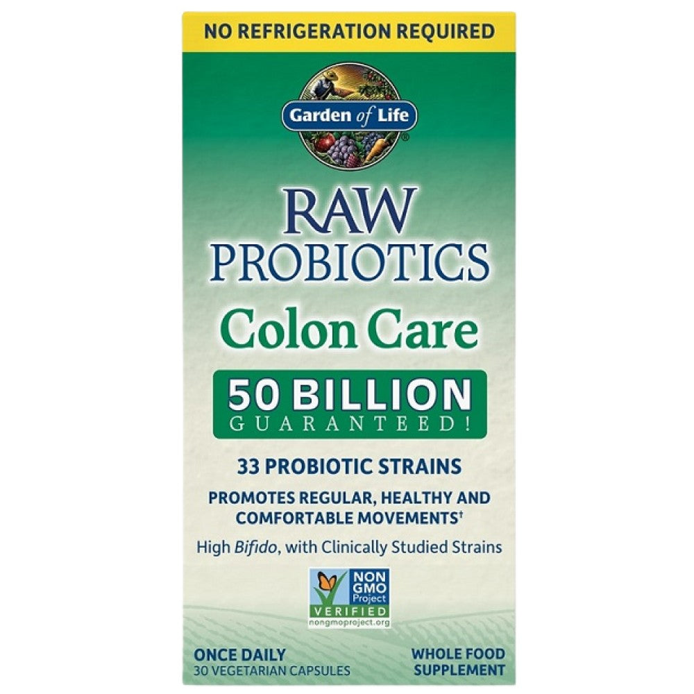 Garden Of Life Raw Probiotics Colon Care - Пробиотик за дебелото черво