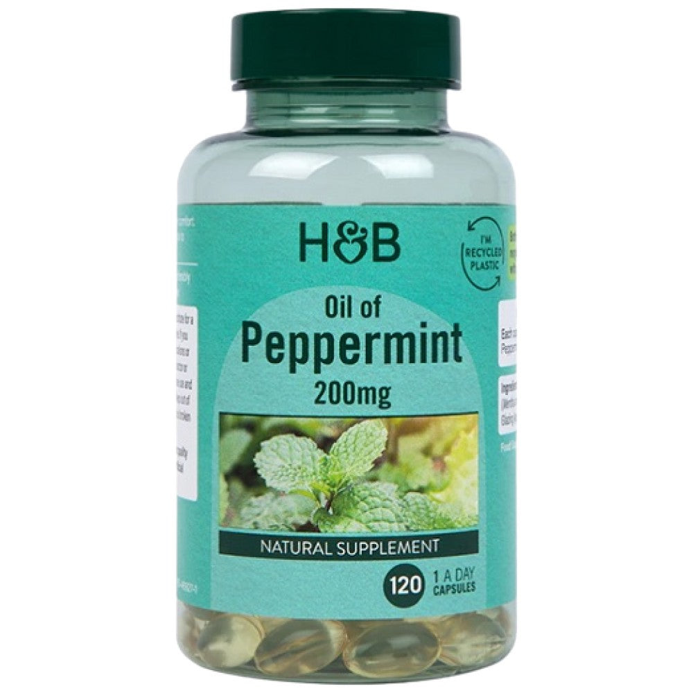 Holland And Barrett Oil of Peppermint 200 mg - Ментово масло 200 mg