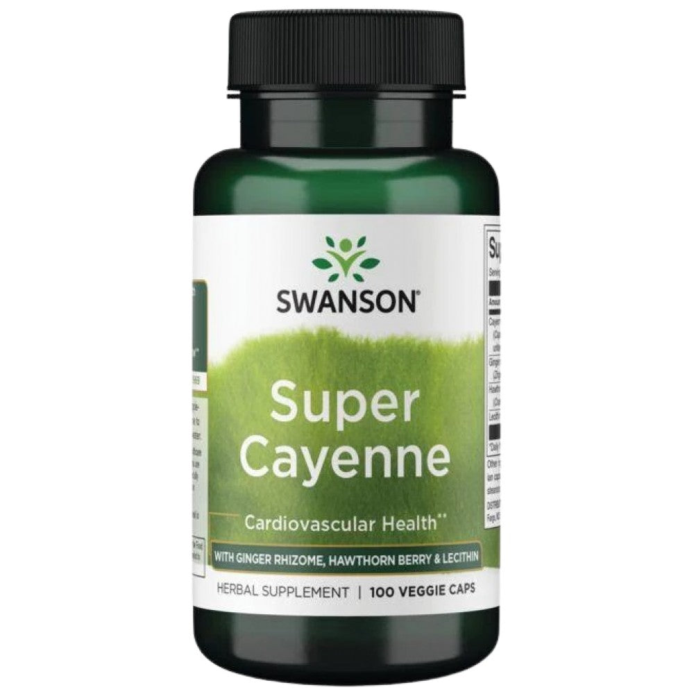 SWANSON Super Cayenne with Ginger and Hawthorn - Лют пипер с джинджифил и глог