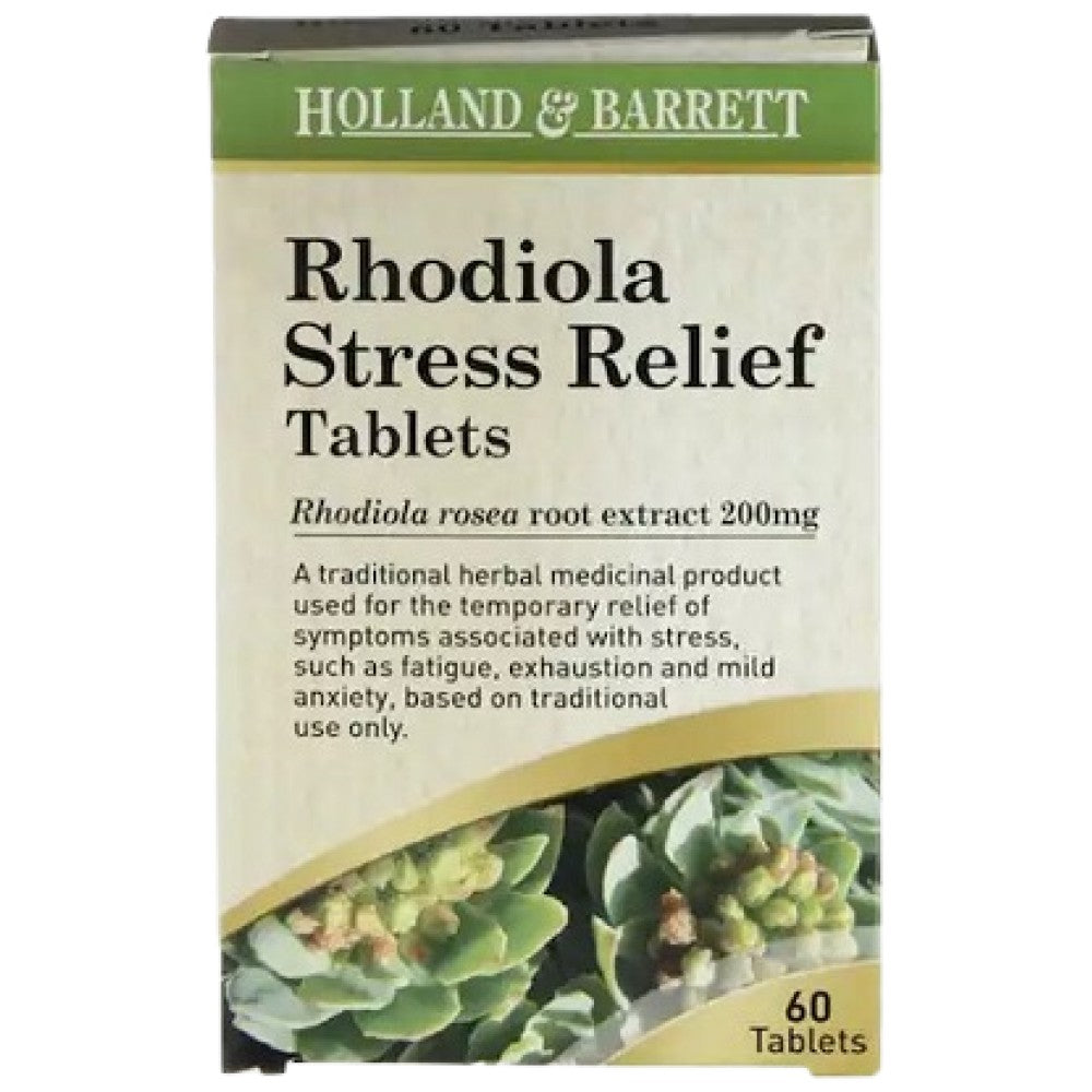 Holland And Barrett Rhodiola Stress Relief 200 mg - Родиола срещу стрес 200 mg