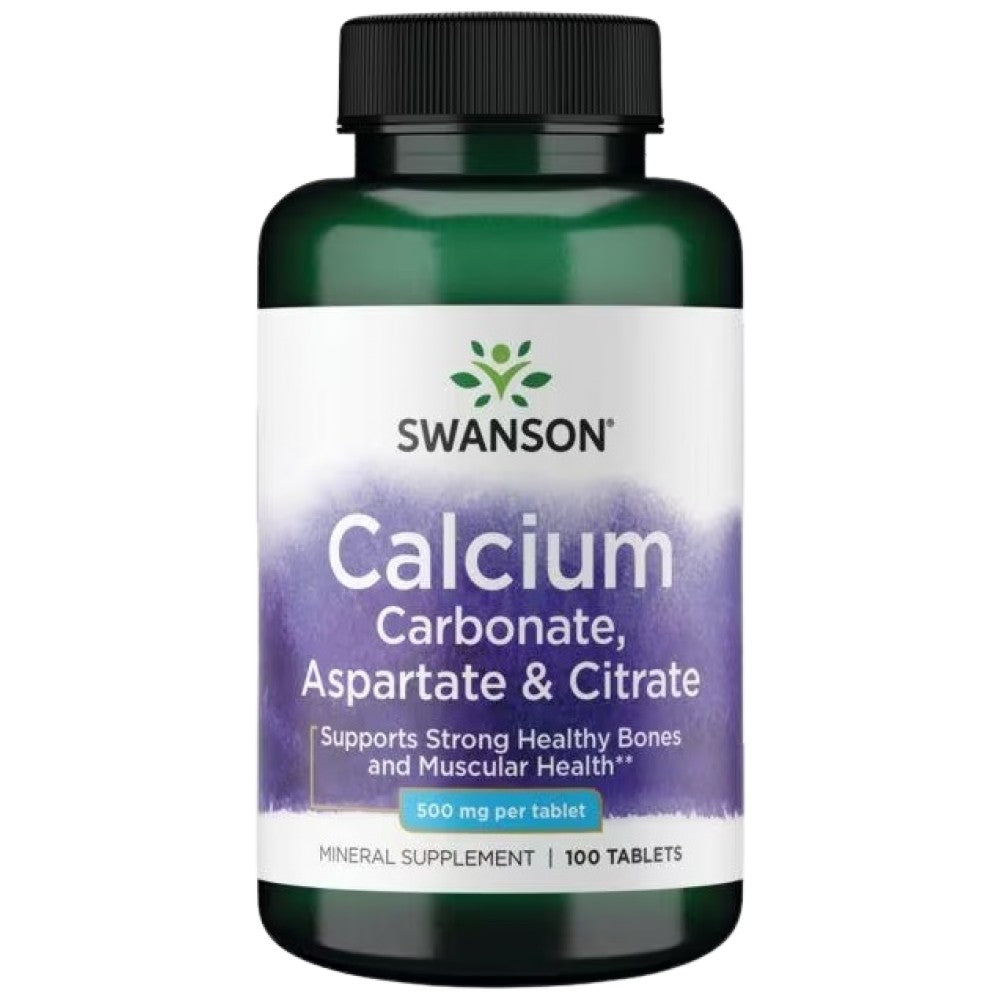SWANSON Calcium Complex 500 mg Carbonate, Aspartate & Citrate - Калциев комплекс 500 mg