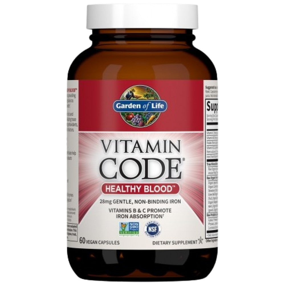 Garden Of Life Vitamin Code Healthy Blood - Желязо за кръвообразуване