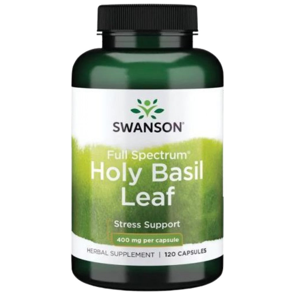 SWANSON Holy Basil Leaf 400 mg - Свещен босилек (тулси) 400 mg