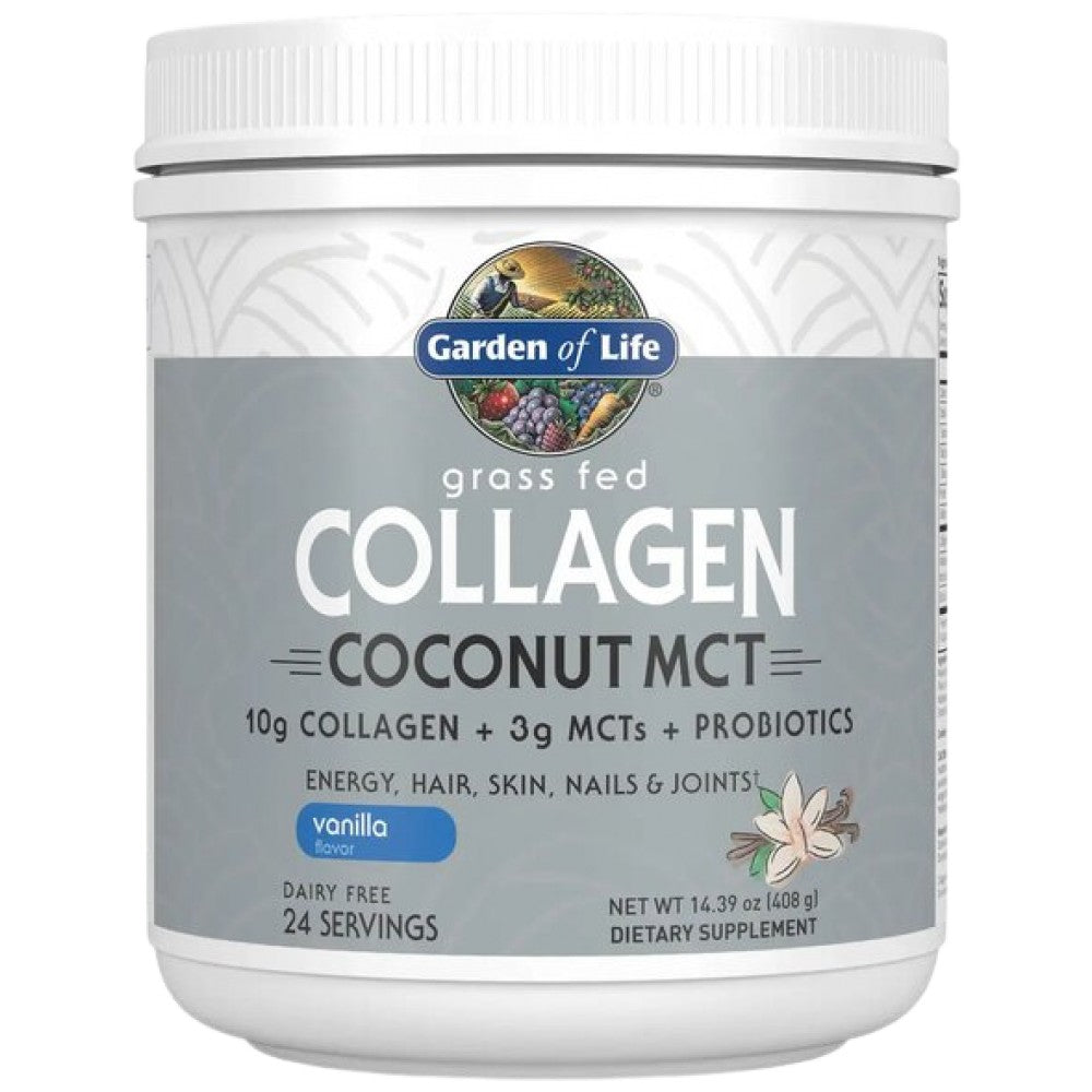 Garden Of Life Grass Fed Collagen Coconut MCT - Колаген с кокосов MCT