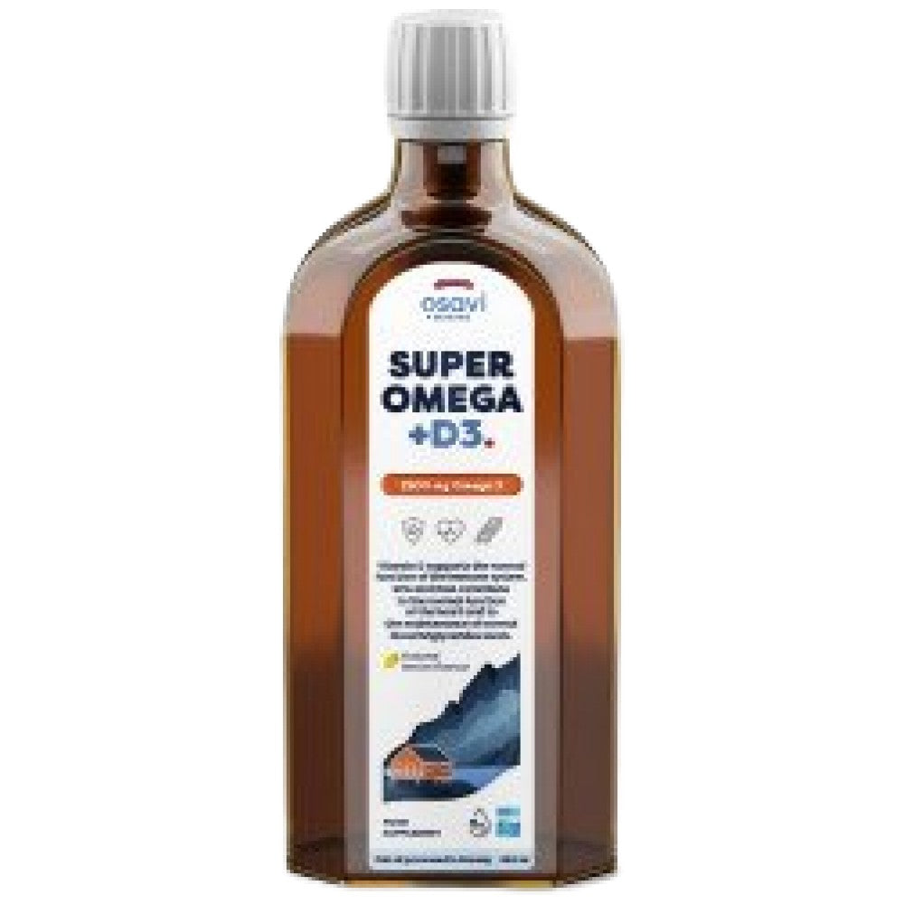 Osavi Super Omega Liquid + D3 2900 mg - Течно рибено масло с Витамин Д3