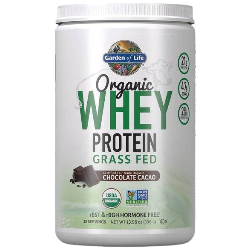Garden Of Life Organic Whey Protein Grass Fed - Био суроватъчен протеин