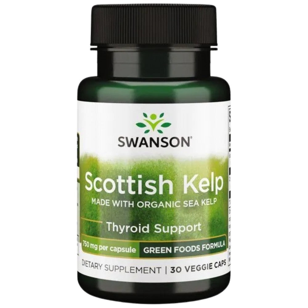 SWANSON Scottish Kelp 750 mg - Шотландски келп 750 mg - източник на йод
