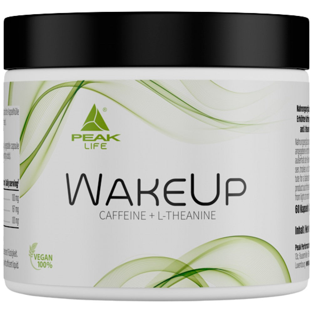 PEAK WakeUp with Caffeine & Green Tea - Формула за енергия с кофеин и зелен чай