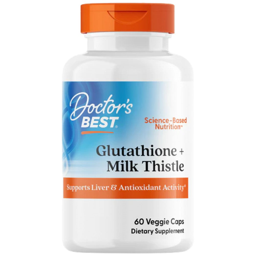 Doctor's Best Glutathione + Milk Thistle - Глутатион с бял трън