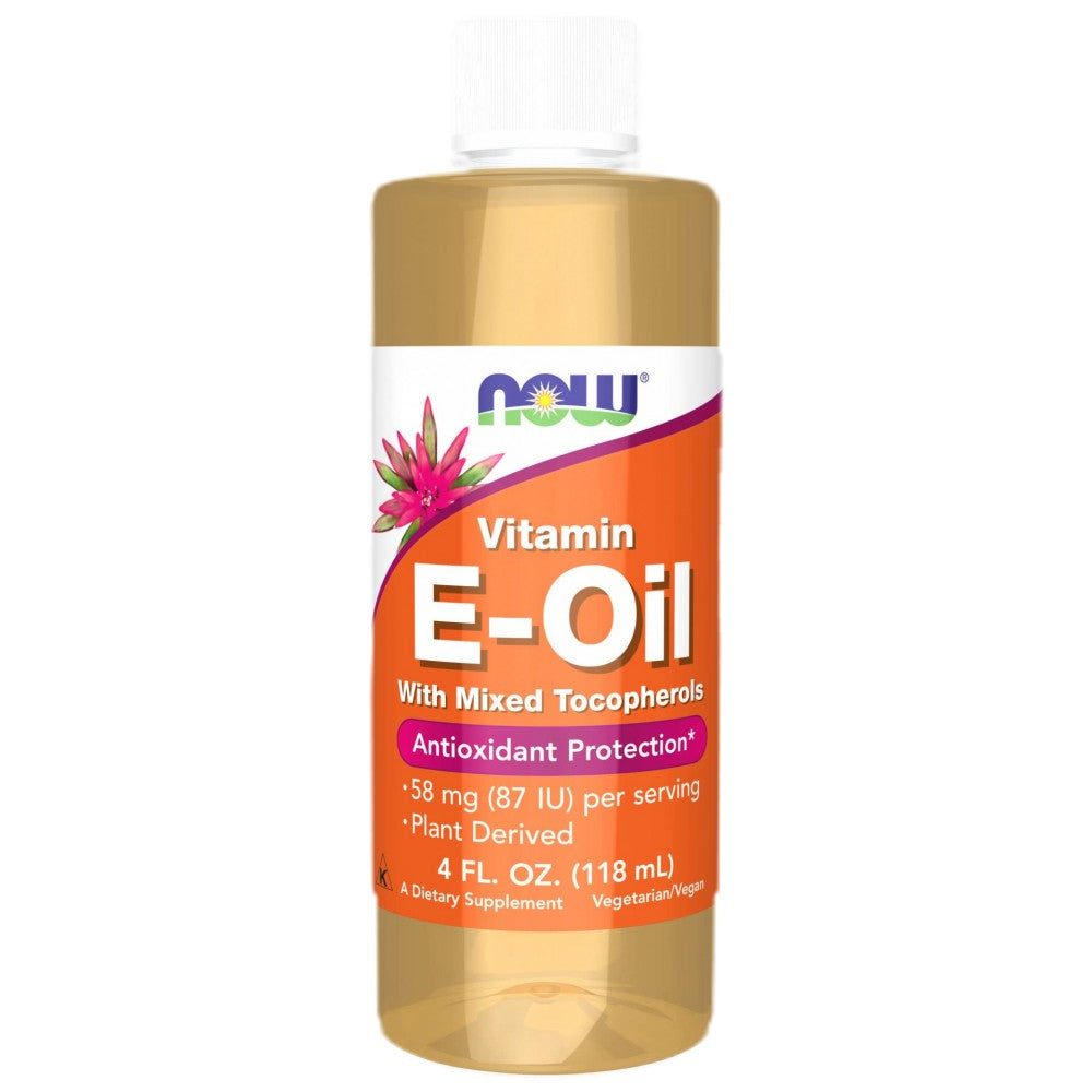 NOW Foods Vitamin E-Oil Liquid Mixed Tocopherols - Витамин E масло смесени токофероли