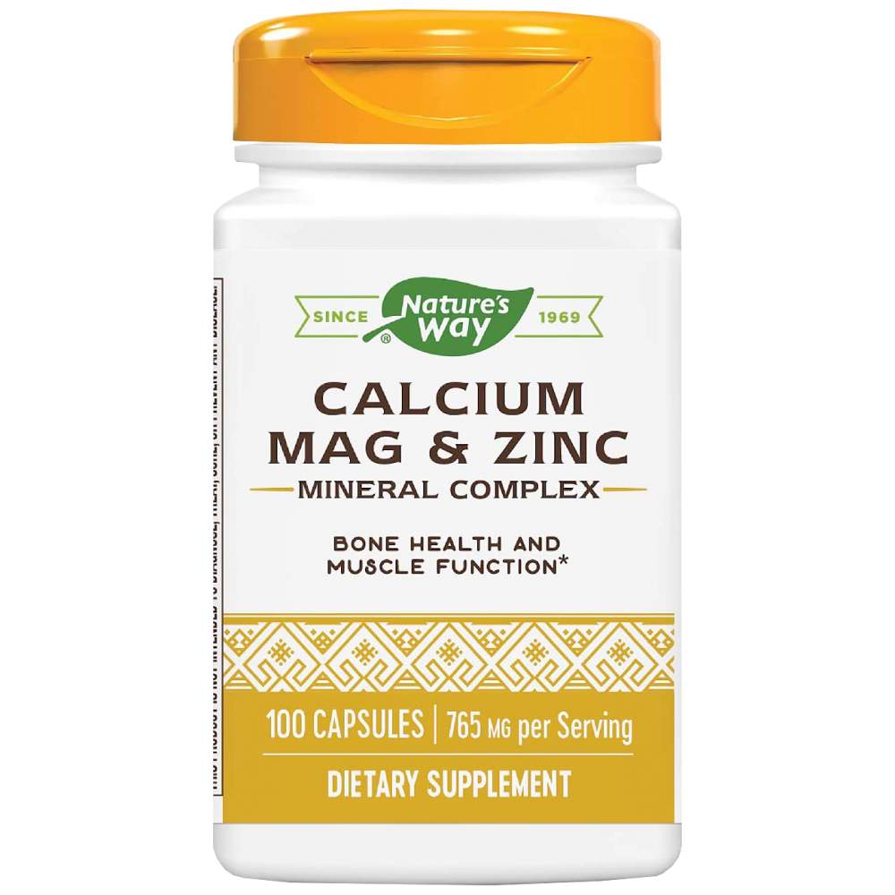 Nature's Way Calcium, Mag & Zinc - Калций, магнезий и цинк