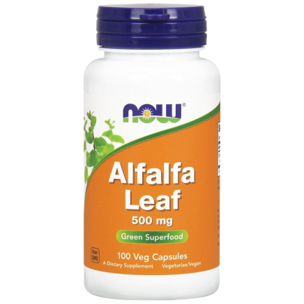 NOW Foods Alfalfa Leaf 500 mg - Люцерна лист 500 mg
