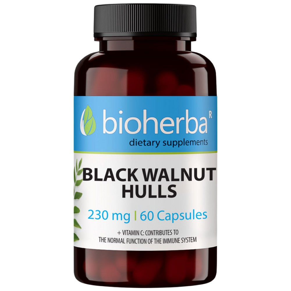 Bioherba Black Walnut Hulls 230 mg - Черупки от черен орех 230 mg