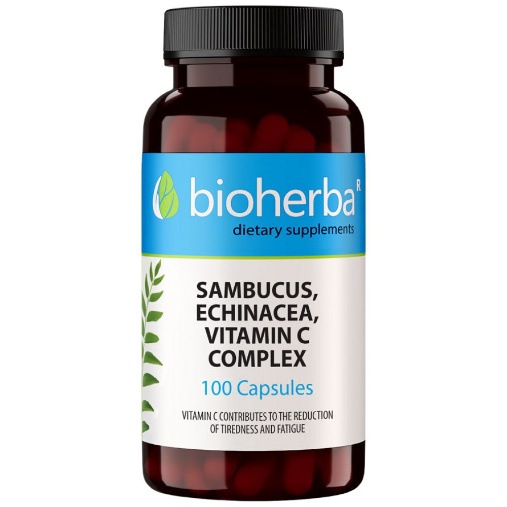 Bioherba Sambucus, Echinacea, Vitamin C Complex - Бъз и ехинацея с Витамин Ц за имунитет