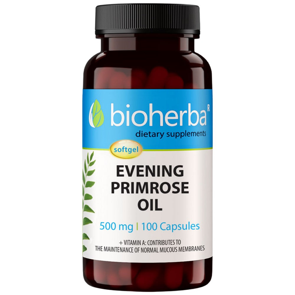 Bioherba Evening Primrose Oil 500 mg - Масло от вечерна иглика 500 mg