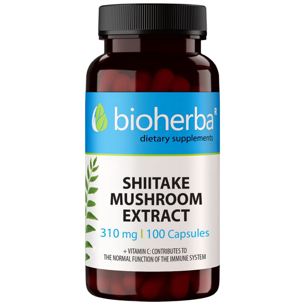 Bioherba Shiitake Mushroom Extract 310 mg - Шиитаке екстракт 310 mg