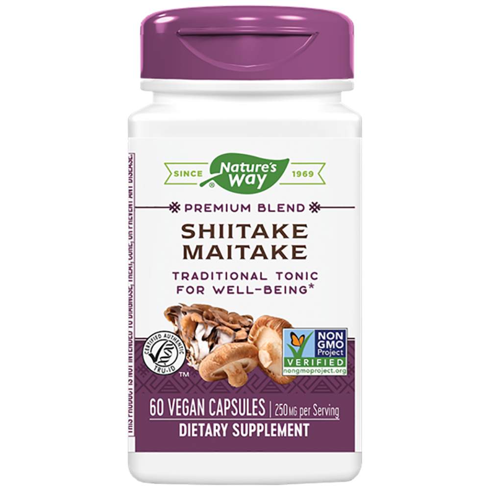 Nature’s Way Shiitake & Maitake 250 mg - Шиитаке и Майтаке 250 mg