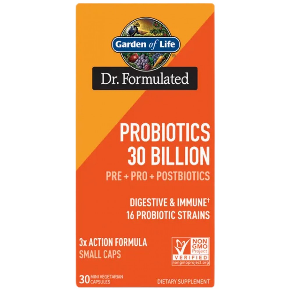 Garden Of Life Dr. Formulated Probiotics 30 Billion - Пробиотик 30 млрд. клетки