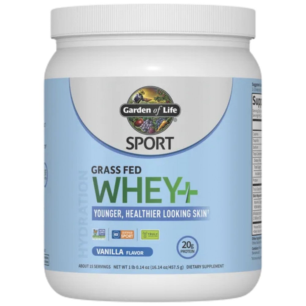 Garden Of Life Sport Grass Fed Whey+ Skin - Суроватъчен протеин за кожа