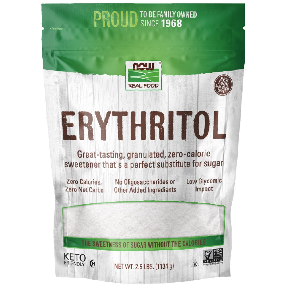 NOW Foods Erythritol - Еритритол подсладител (кето)