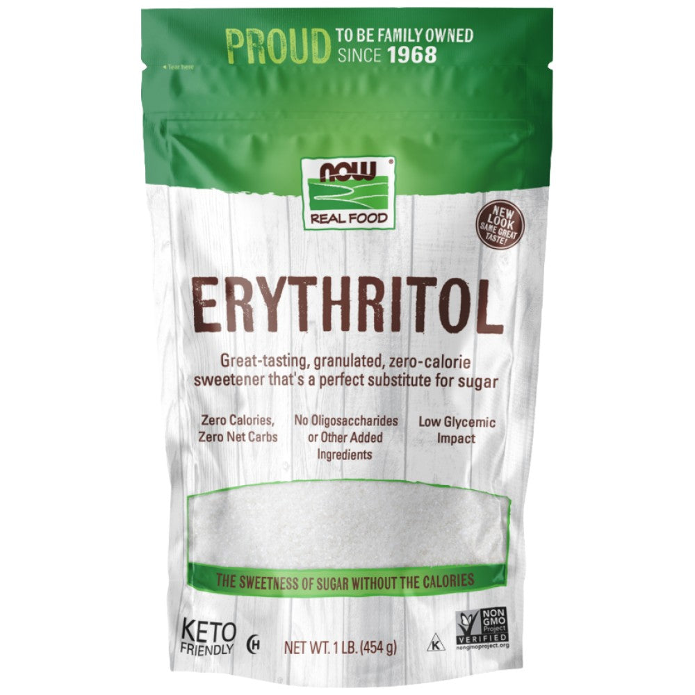 NOW Foods Erythritol - Еритритол подсладител (кето)