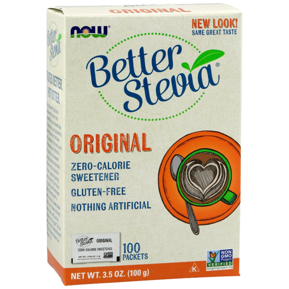 NOW Foods Better Stevia Original Packets - Стевия пакетчета