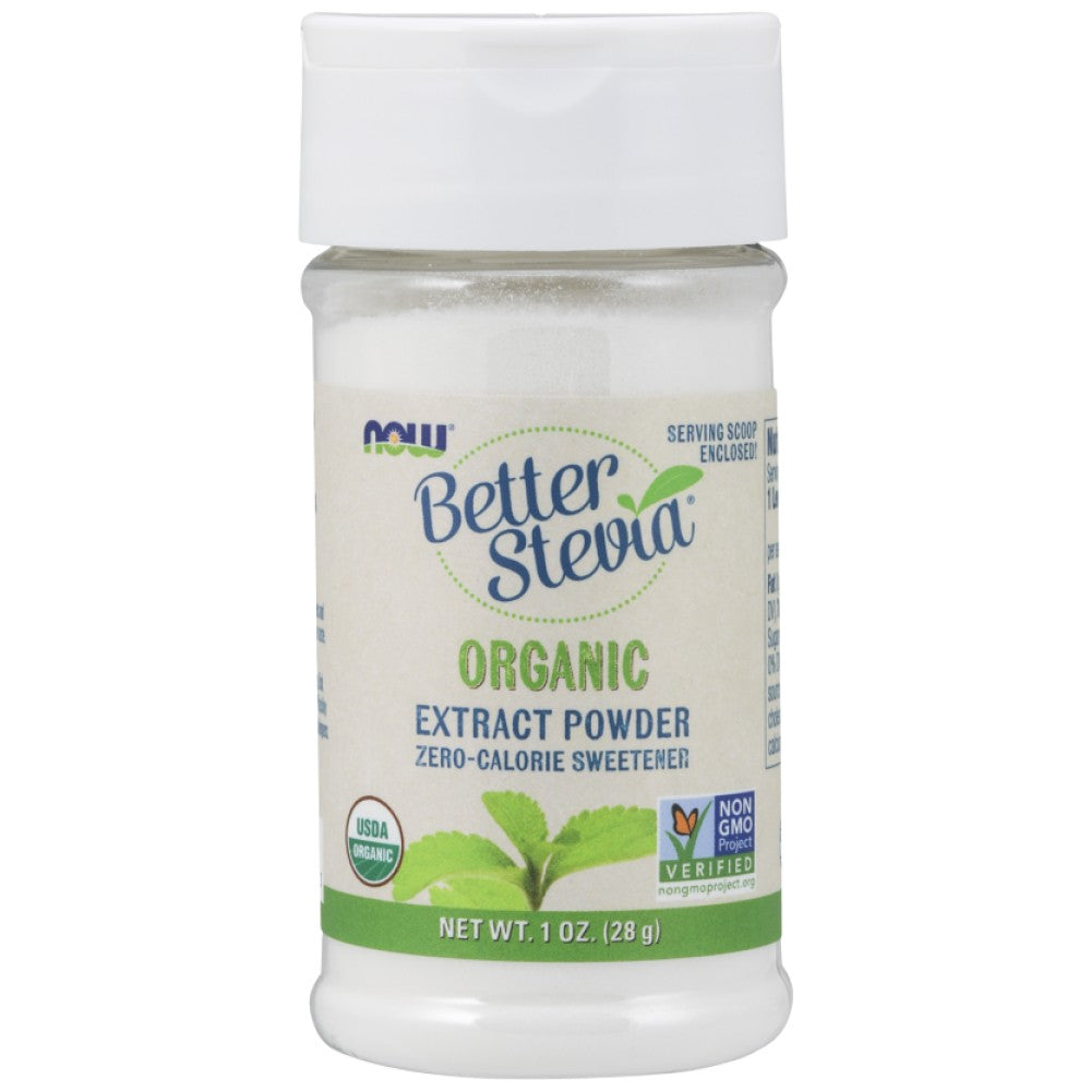 NOW Foods Better Stevia Extract Powder Organic - Стевия на прах органична