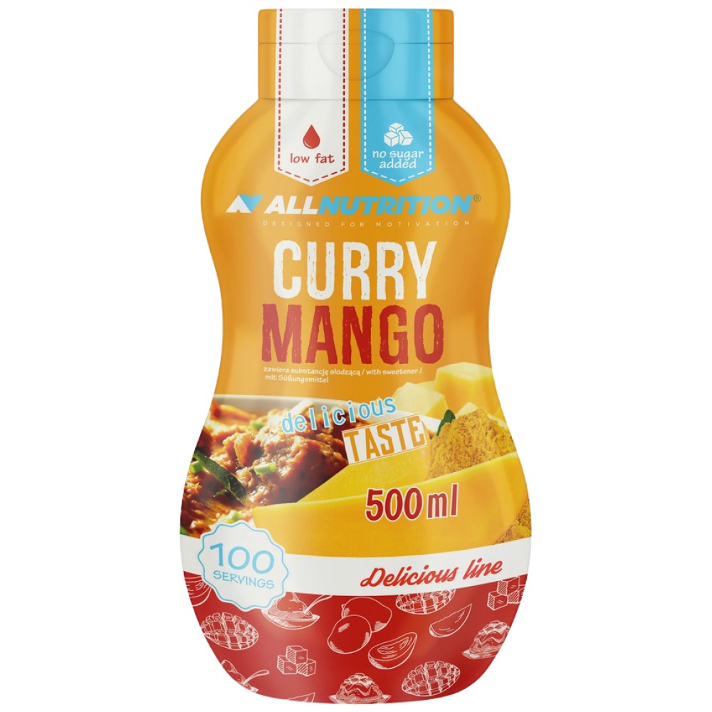 AllNutrition Sauce Zero Calorie Curry Mango - Сос без калории къри и манго