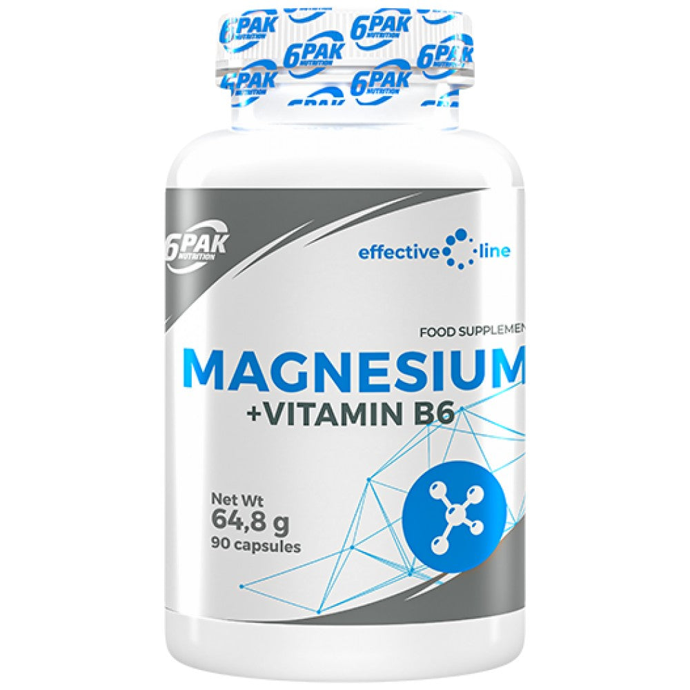 6PAK Nutrition Magnesium + Vitamin B6 - Магнезий с Витамин B6