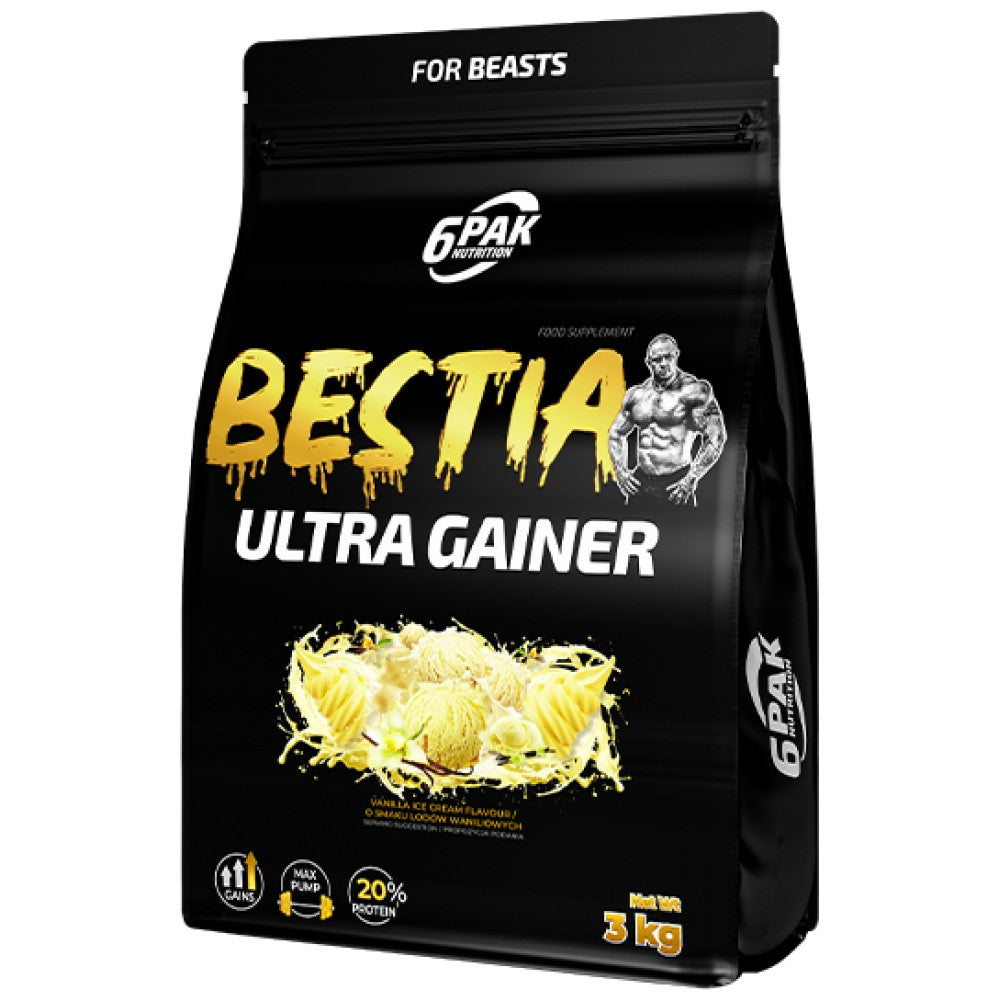 6PAK Nutrition Bestia Ultra Gainer - Гейнър за маса