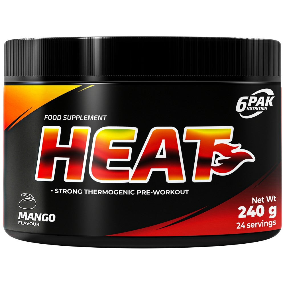 6PAK Nutrition Heat Pre-workout & Fat Burner - Предтренировъчен фетбърнър