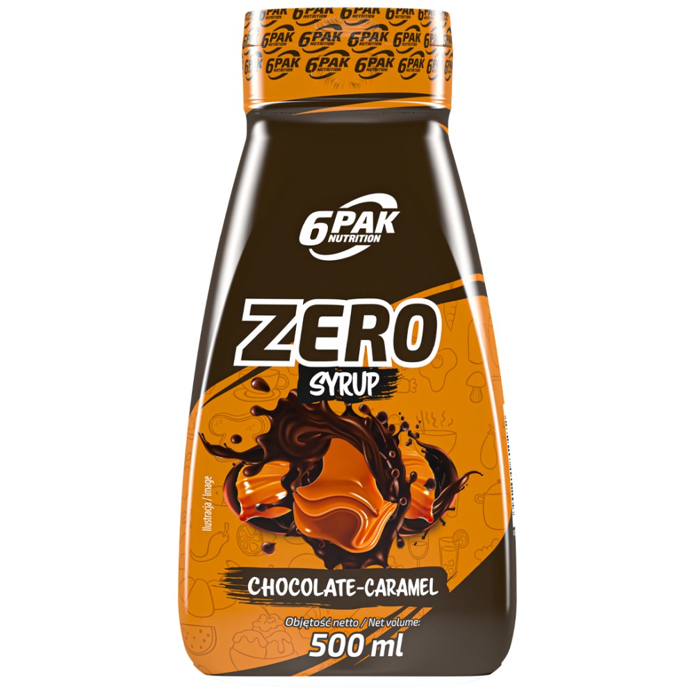 6PAK Nutrition Syrup Zero Chocolate Caramel - Сироп без калории шоколад и карамел