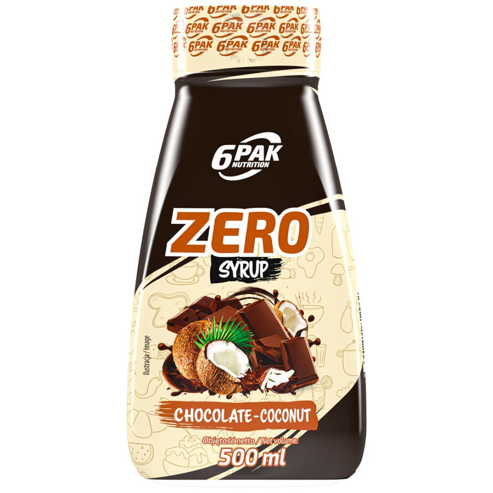 6PAK Nutrition Syrup Zero Chocolate Coconut - Сироп без калории шоколад и кокос