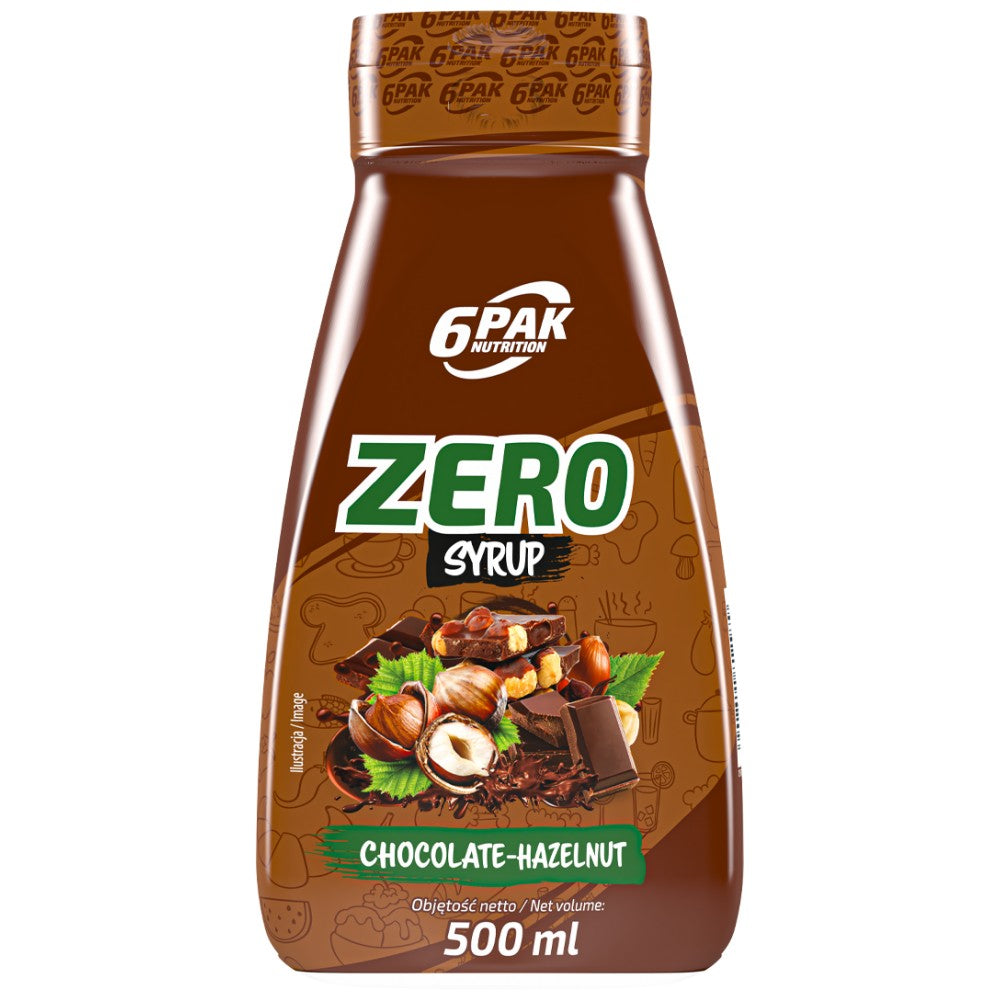 6PAK Nutrition Syrup Zero Chocolate Hazelnut - Сироп без калории шоколад и лешник
