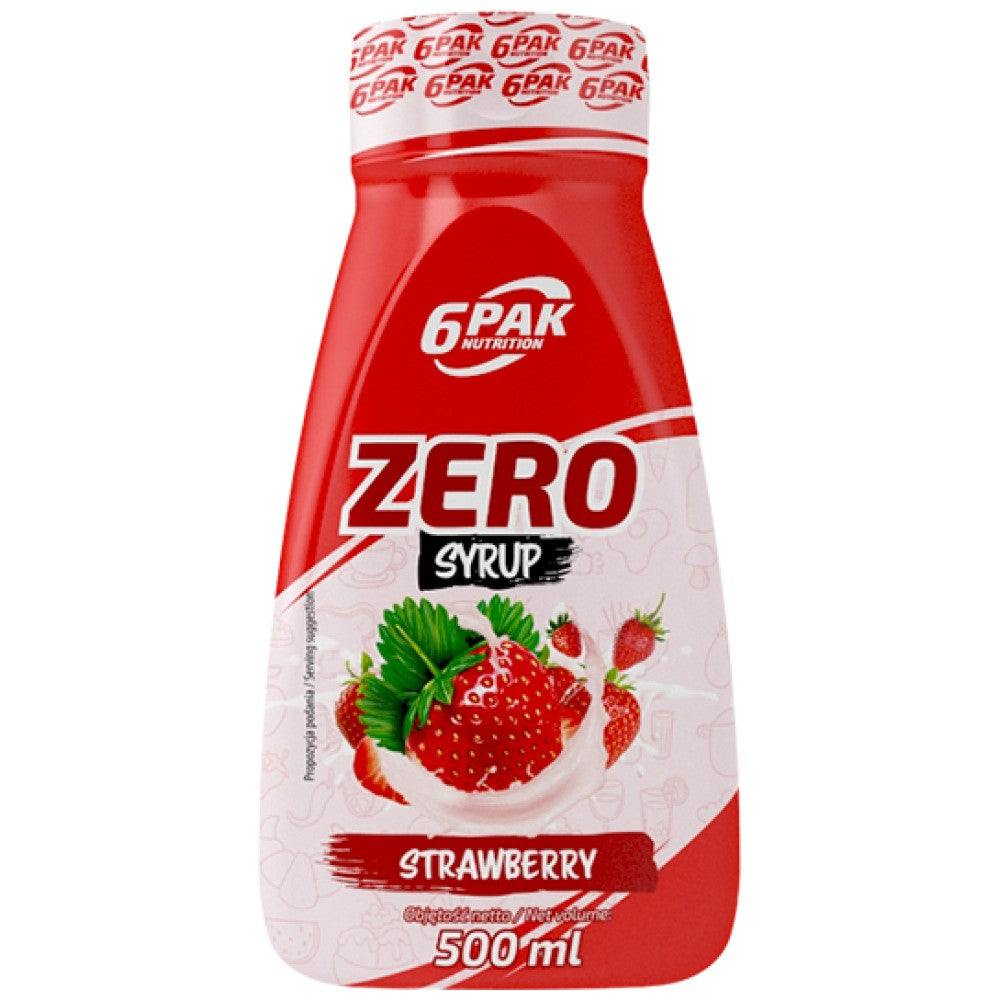 6PAK Nutrition Syrup Zero Strawberry - Сироп без калории ягода