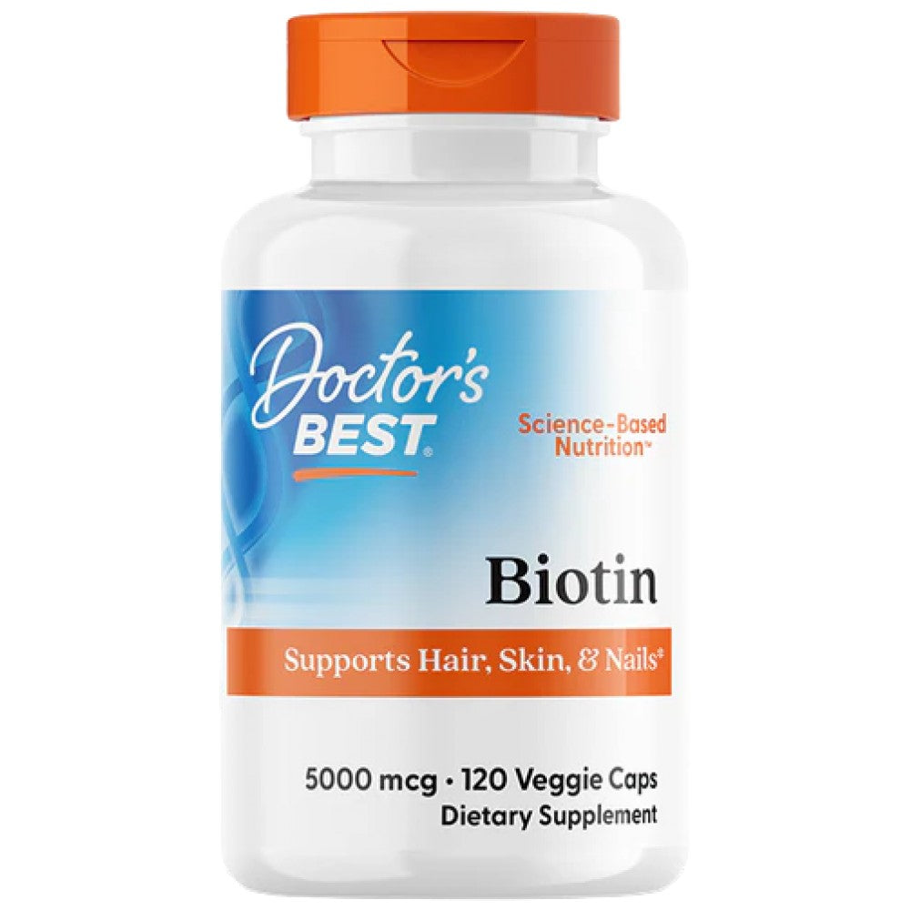 Doctor's Best Biotin 5000 mcg - Биотин 5000 mcg (Витамин Б7)