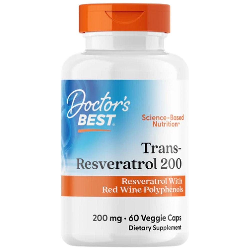 Doctor's Best Trans-Resveratrol 200 mg with ResVinol-25 - Транс-ресвератрол 200 mg