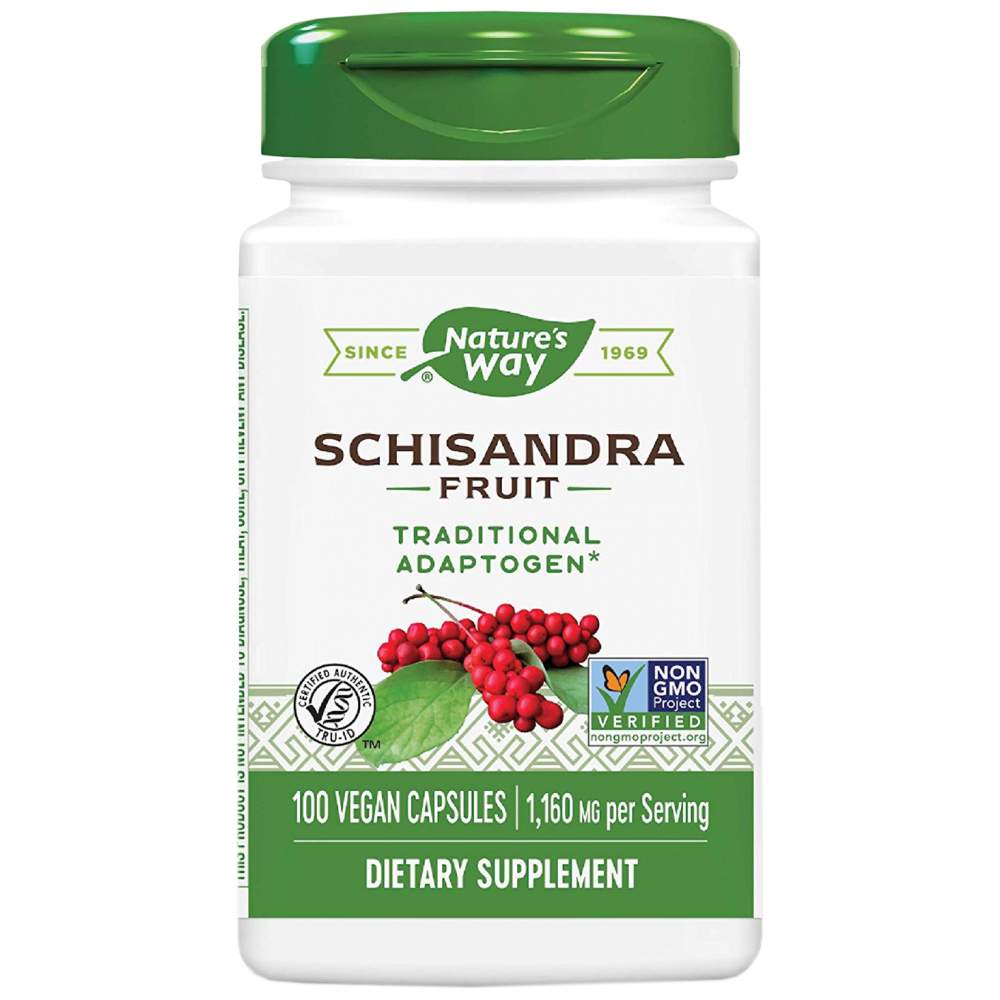 Nature's Way Schisandra Fruit 580 mg - Шизандра 580 mg адаптоген