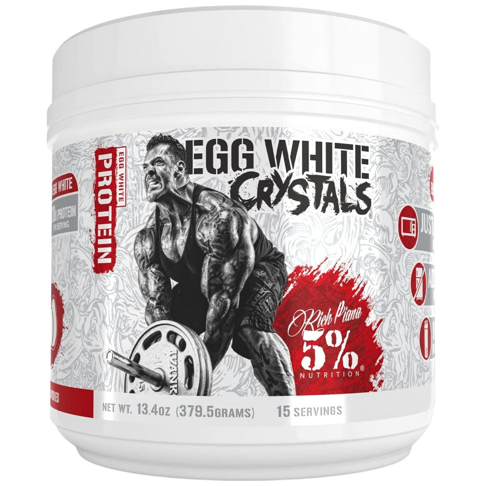 Rich Piana 5% Nutrition Egg White Crystals - Яйчен протеин на прах