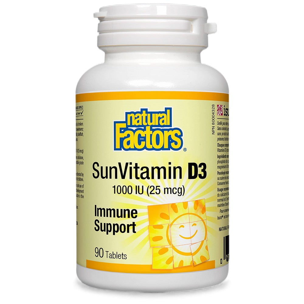 Natural Factors Vitamin D3 1000 IU - Витамин Д3 1000 IU